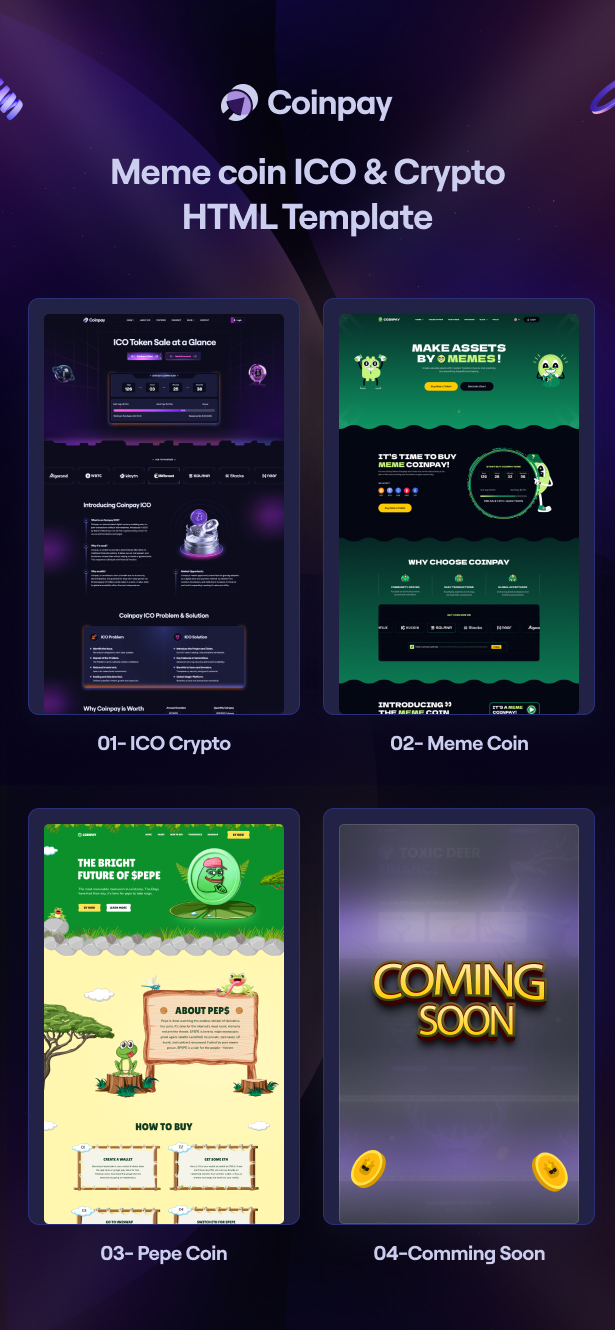 Coinpay - Meme coin ICO & Crypto Template